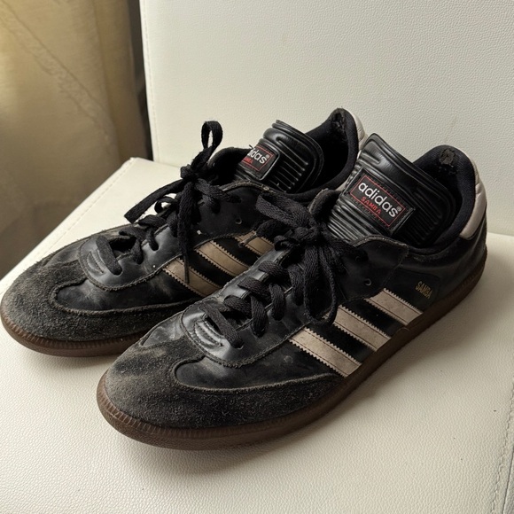 Adidas Samba Black and White Sneakers - Picture 1 of 10